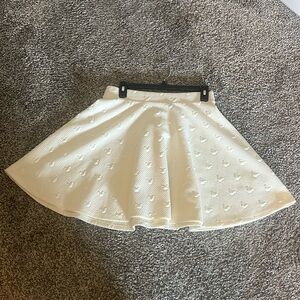 Lauren Conrad Disney White Mickey Head skirt, size medium.